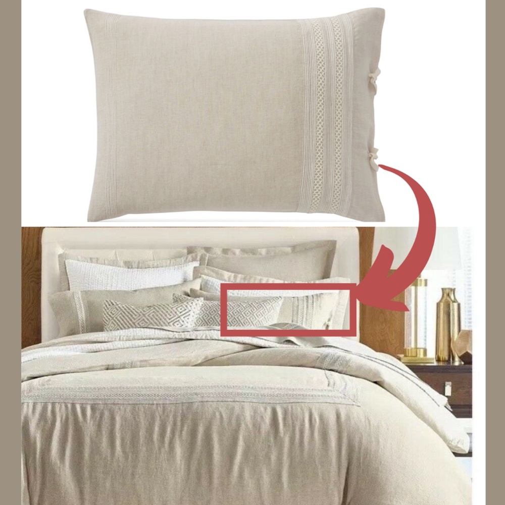 NEW $120 [ 1 King ] Pillow Sham for Hotel Collection Linen‎ Madison